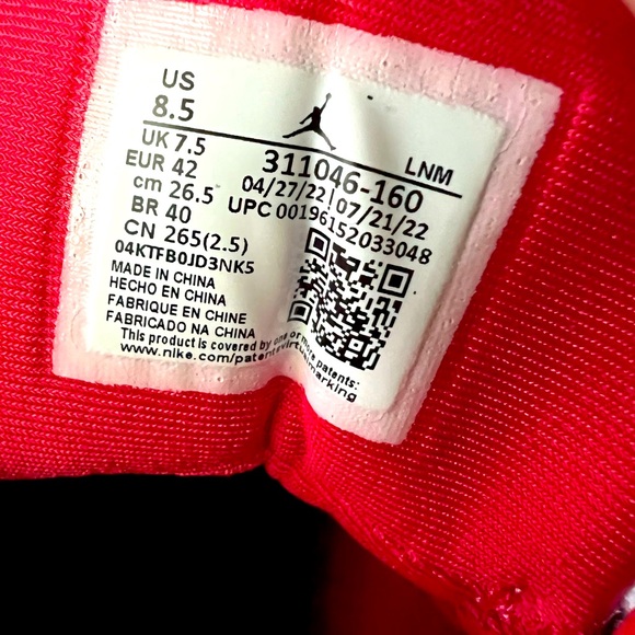 Air Jordan Dub Zero ‘Varsity Red’ - Picture 7 of 13